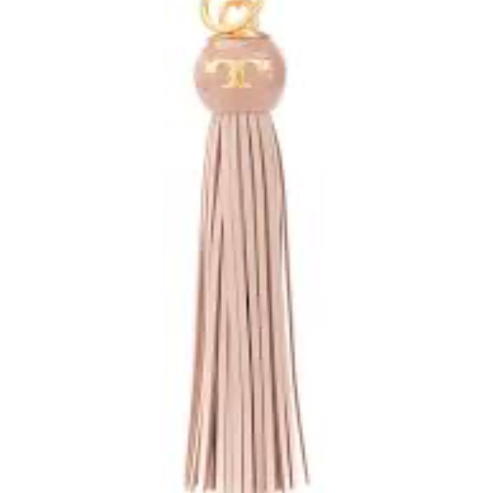 Tory Burch Blush Pink Tassel Key fob